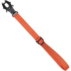 Short Dog Leash 18 Inch Reflective Nylon Traffic Leash With Padded Handle,Heavy